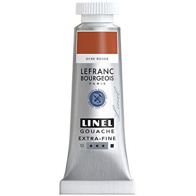 Lefranc Bourgeois 301215 Linel Gouache extrafeine und geschmeidige Wasserfarben mit maximaler Farbintensität, Leuchtkraft für streifenfreien Auftrag, 14ml Tube Rotocker Lefranc Bourgeois 301215 Linel Gouache extrafeine und geschmeidige Wasserfarben mit maximaler Farbintensität, Leuchtkraft für streifenfreien Auftrag, 14ml Tube Rotocker