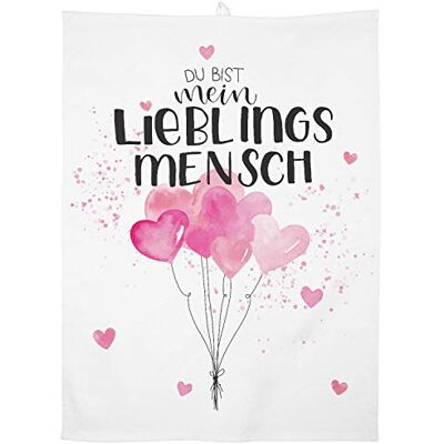 GRUSS & CO 47104 Geschirrtuch Herzchen, Baumwolle, 60 cm x 45 cm, Rosa GRUSS & CO 47104 Geschirrtuch Herzchen, Baumwolle, 60 cm x 45 cm, Rosa