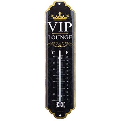 ART Retro Thermometer, 7 x 28 cm, VIP Lounge analoges Innenthermometer, Vintage Design, Geschenk-Idee für Lieblingsmenschen ART Retro Thermometer, 7 x 28 cm, VIP Lounge analoges Innenthermometer, Vintage Design, Geschenk-Idee für Lieblingsmenschen