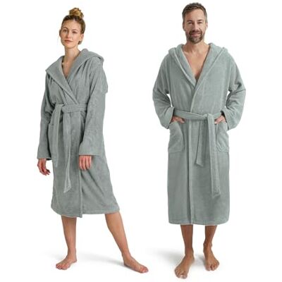 Möve Superwuschel Bademantel mit Kapuze in Gr. XL aus 100% Baumwolle, tea Möve Superwuschel Bademantel mit Kapuze in Gr. XL aus 100% Baumwolle, tea