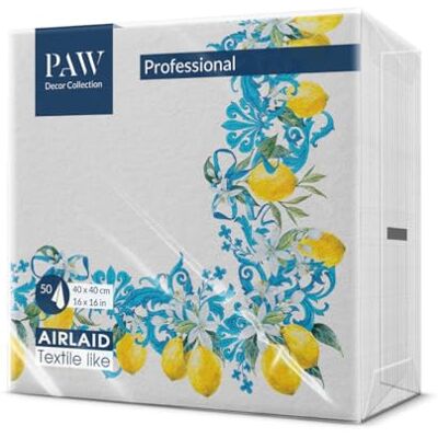 PAW Decor Collection PAW 50 Stück Stoffähnliche Airlaid-Servietten (40 x 40 cm) Hochwertige, Saugfähige Einwegservietten Ideal Für Hochzeiten, Feiern Und Kommunionen Tischdekoration Zitrus Barock PAW Decor Collection PAW 50 Stück Stoffähnliche Airlaid-Servietten (40 x 40 cm) Hochwertige, Saugfähige Einwegservietten Ideal Für Hochzeiten, Feiern Und Kommunionen Tischdekoration Zitrus Barock
