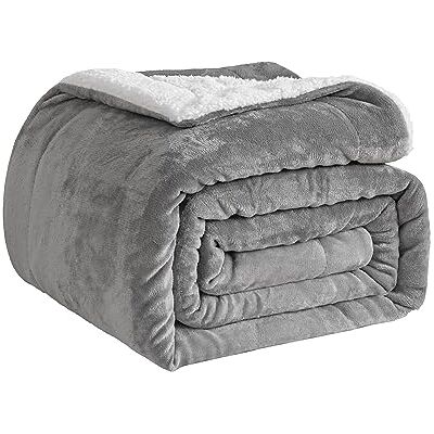 Good Nite Kuscheldecke Flauschig 150x200cm Weiche Fleece Sofadecke für Couch & Wohnzimmer Flauschige Wolldecke Grau Sherpa Decke mit Premium Flauschfleece Good Nite Kuscheldecke Flauschig 150x200cm Weiche Fleece Sofadecke für Couch & Wohnzimmer Flauschige Wolldecke Grau Sherpa Decke mit Premium Flauschfleece