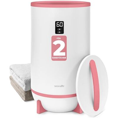 SereneLife Handtuchhalter Stehend Rosa – Elektrischer Handtuchwärmer für 2 Handtücher Energiesparend und Mobil mit Timer, Handtuchtrockner mit Überhitzungsschutz und Auto-Abschaltung für Bad und Spa SereneLife Handtuchhalter Stehend Rosa – Elektrischer Handtuchwärmer für 2 Handtücher Energiesparend und Mobil mit Timer, Handtuchtrockner mit Überhitzungsschutz und Auto-Abschaltung für Bad und Spa