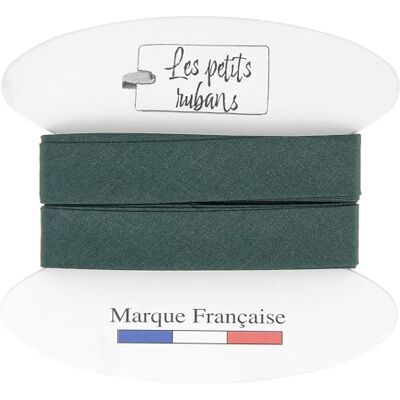 Les Petits Rubans Schrägband aus 100% Baumwolle – 20 mm breit, 5 Meter lang – Einfassung zum Nähen, Polstermöbel, Kleidung, Decken – Tannengrün Les Petits Rubans Schrägband aus 100% Baumwolle – 20 mm breit, 5 Meter lang – Einfassung zum Nähen, Polstermöbel, Kleidung, Decken – Tannengrün