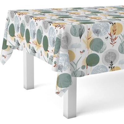 ECOMMERC3 Wachstuch, rechteckig, Größe 220 x 140 cm, Stil, Haltbarkeit und einfache Reinigung für Ihren Tisch, fleckenabweisende und wasserdichte Wachstuch-Tischdecke Siena Grün ECOMMERC3 Wachstuch, rechteckig, Größe 220 x 140 cm, Stil, Haltbarkeit und einfache Reinigung für Ihren Tisch, fleckenabweisende und wasserdichte Wachstuch-Tischdecke Siena Grün