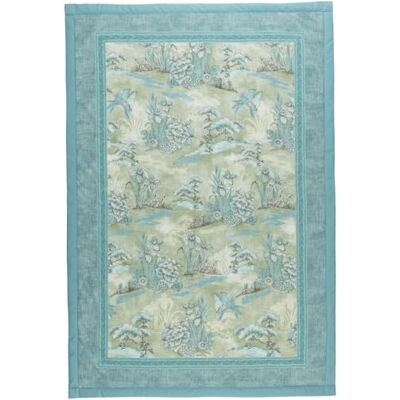 Bassetti ACQUAFORTE Plaid aus 100% Baumwolle in der Farbe GRÜN V1, Maße: 135X190 cm 9333421 Bassetti ACQUAFORTE Plaid aus 100% Baumwolle in der Farbe GRÜN V1, Maße: 135X190 cm 9333421