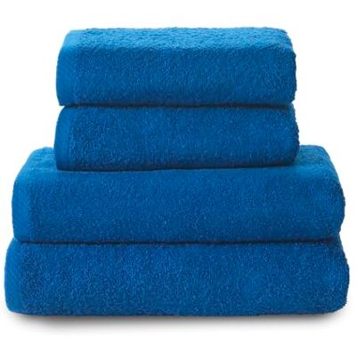 Top Towel Combo Große Badetücher Badezimmerhandtücher 2 Hand- oder Waschbeckenhandtücher + 2 Duschtücher 100 % Baumwolle- Blau Top Towel Combo Große Badetücher Badezimmerhandtücher 2 Hand- oder Waschbeckenhandtücher + 2 Duschtücher 100 % Baumwolle- Blau