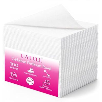 LALILL Einweghandtücher für Pediküre 100 Stück Handtücher Set Weiß aus Zellulose für Pediküre-Behandlungen 50 x 40 cm LALILL Einweghandtücher für Pediküre 100 Stück Handtücher Set Weiß aus Zellulose für Pediküre-Behandlungen 50 x 40 cm