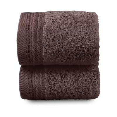 Top Towel – Premium – Große Badetücher – Badezimmerhandtücher – 2 Gesichts- oder Bidethandtücher – 30 x 50 cm – 100 % Baumwolle – 600 Gramm Braun Top Towel – Premium – Große Badetücher – Badezimmerhandtücher – 2 Gesichts- oder Bidethandtücher – 30 x 50 cm – 100 % Baumwolle – 600 Gramm Braun
