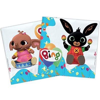 Ciao Kompostierbare Papierservietten Bing (33 x 33 cm, Doppeltuch), 20 Stück, mehrfarbig, 24045 Ciao Kompostierbare Papierservietten Bing (33 x 33 cm, Doppeltuch), 20 Stück, mehrfarbig, 24045