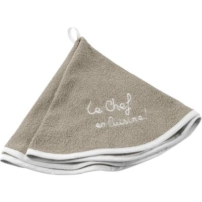 Douceur d'Intérieur Cuistot Handtuch, rund (Durchmesser 60 cm), Leinen, Bestickt, Frottee Douceur d'Intérieur Cuistot Handtuch, rund (Durchmesser 60 cm), Leinen, Bestickt, Frottee