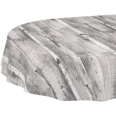 ANRO Tischdecke oval abwaschbar ohne Einfassung – Holzoptik Grau Weiß – Wachstuch pflegeleicht – ideal für Küche, Garten, Terrasse 180 x 140 cm (Oval) ANRO Tischdecke oval abwaschbar ohne Einfassung – Holzoptik Grau Weiß – Wachstuch pflegeleicht – ideal für Küche, Garten, Terrasse 180 x 140 cm (Oval)