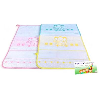 tex family Set mit 3 Handtüchern für Kindergarten, Mädchen, Poppy© cm. 40 x 55 cm, Reine Baumwolle, weiblich mit Aida-Stoff zum Sticken tex family Set mit 3 Handtüchern für Kindergarten, Mädchen, Poppy© cm. 40 x 55 cm, Reine Baumwolle, weiblich mit Aida-Stoff zum Sticken