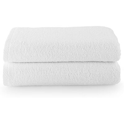 Top Towel Plus Große Badetücher Badetücher 2 Duschtücher 100x150 cm 100 % Baumwolle- Weiß Top Towel Plus Große Badetücher Badetücher 2 Duschtücher 100x150 cm 100 % Baumwolle- Weiß