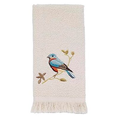 Avanti Linens Handtuch mit Fingerspitzen, weich und saugfähig, Badezimmer-Dekor (vergoldete Vogel-Kollektion) Avanti Linens Handtuch mit Fingerspitzen, weich und saugfähig, Badezimmer-Dekor (vergoldete Vogel-Kollektion)