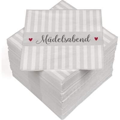 Heku 100 Servietten, 3-lagig, 33x33cm, Mädelsabend I Saugstark und praktisch verpackt I Breite Auswahl I Ideal für besondere Anlässe Heku 100 Servietten, 3-lagig, 33x33cm, Mädelsabend I Saugstark und praktisch verpackt I Breite Auswahl I Ideal für besondere Anlässe
