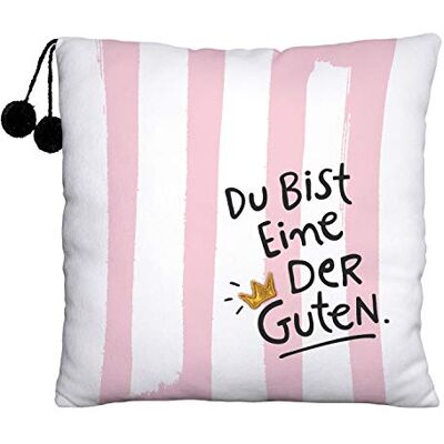 Sheepworld H:)PPY life Plüschkissen Motiv "Eine der Guten" Zierkissen, 25 cm x 25 cm, 100% Polyester Geschenk, beste Freundin, Dekoartikel 45981 Sheepworld H:)PPY life Plüschkissen Motiv "Eine der Guten" Zierkissen, 25 cm x 25 cm, 100% Polyester Geschenk, beste Freundin, Dekoartikel 45981