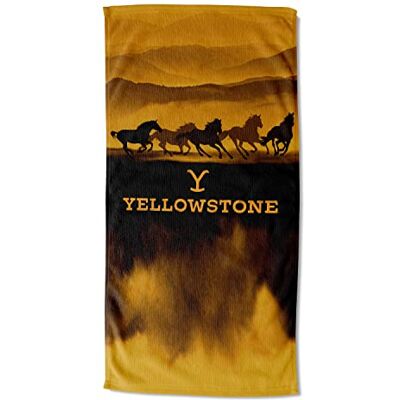 Northwest Yellowstone Strandtuch, 76,2 x 152,4 cm, Wildpferde Northwest Yellowstone Strandtuch, 76,2 x 152,4 cm, Wildpferde
