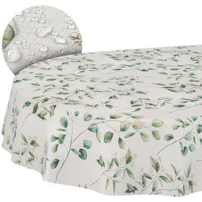 ANRO Stoff Tischdecke Tischwäsche Textil Tischtuch Baumwolle Polyester Gewebe abwaschbar pflegeleicht, in rund oval eckig Botanika Oval 180x140cm Schnittkante ANRO Stoff Tischdecke Tischwäsche Textil Tischtuch Baumwolle Polyester Gewebe abwaschbar pflegeleicht, in rund oval eckig Botanika Oval 180x140cm Schnittkante