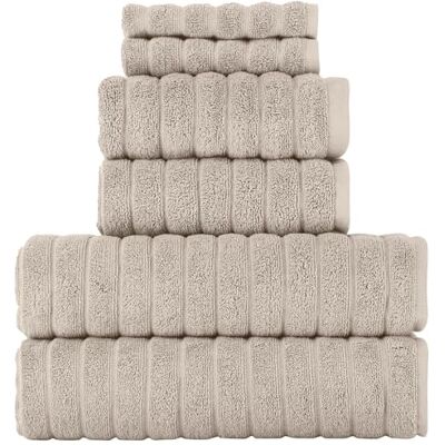 BERIBO Türkisches Handtuch-Set, 100% Baumwolle (Wolke), 620 g/m² (Beige) BERIBO Türkisches Handtuch-Set, 100% Baumwolle (Wolke), 620 g/m² (Beige)
