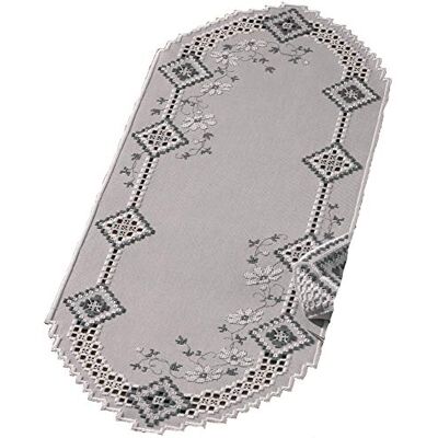Permin Hardanger Tischläufer Stickpackung Hardanger Grau Zählmuster Permin Hardanger Tischläufer Stickpackung Hardanger Grau Zählmuster