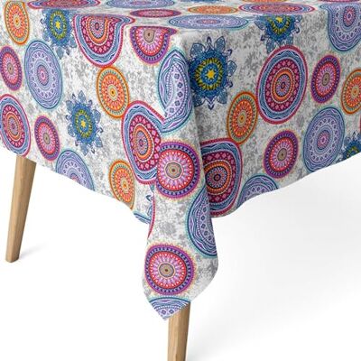 ECOMMERC3 Fleckabweisende Tischdecke für rechteckigen Tisch, Größe 300 x 140 cm, schmutzabweisende Tischdecke, extra weich und wasserdicht, Lila ECOMMERC3 Fleckabweisende Tischdecke für rechteckigen Tisch, Größe 300 x 140 cm, schmutzabweisende Tischdecke, extra weich und wasserdicht, Lila