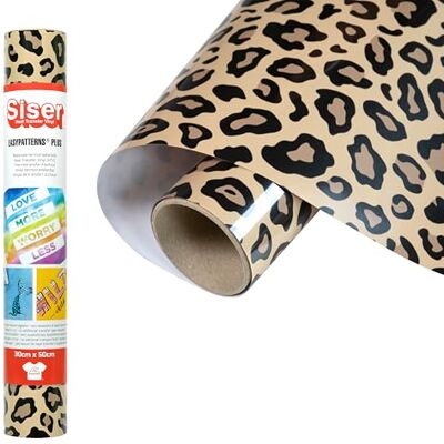 SISER Easypatterns PLUS Leopard Tan, 30cm x 0,5m, Thermotransfer Vinyl zur Personalisierung von Kleidung, Accessoires und Textilmöbel, Material für Bastelartikel, geeignet für Kinderkleidung SISER Easypatterns PLUS Leopard Tan, 30cm x 0,5m, Thermotransfer Vinyl zur Personalisierung von Kleidung, Accessoires und Textilmöbel, Material für Bastelartikel, geeignet für Kinderkleidung