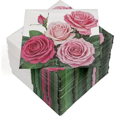 Heku 100 Servietten, 3-lagig, 33x33cm, Rosen I Saugstark und praktisch verpackt I Breite Auswahl I Ideal für besondere Anlässe Heku 100 Servietten, 3-lagig, 33x33cm, Rosen I Saugstark und praktisch verpackt I Breite Auswahl I Ideal für besondere Anlässe