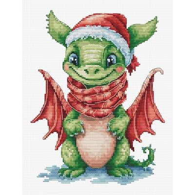 Luca-S Kreuzstich Stickpackung Der glückliche Drache Zählmuster, Multifarbig Luca-S Kreuzstich Stickpackung Der glückliche Drache Zählmuster, Multifarbig