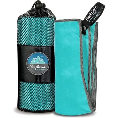 Youphoria Outdoors Youphoria Mikrofaser-Reisehandtuch, schnell trocknend, leicht – schnell trocknendes Handtuch & Campinghandtuch – 3 Größen Youphoria Outdoors Youphoria Mikrofaser-Reisehandtuch, schnell trocknend, leicht – schnell trocknendes Handtuch & Campinghandtuch – 3 Größen