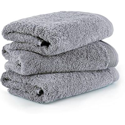 Möve Superwuschel Handtuch-Set, 3 Handtücher 50 x 100 cm, Made in Germany, 100% Baumwolle, Stone Möve Superwuschel Handtuch-Set, 3 Handtücher 50 x 100 cm, Made in Germany, 100% Baumwolle, Stone
