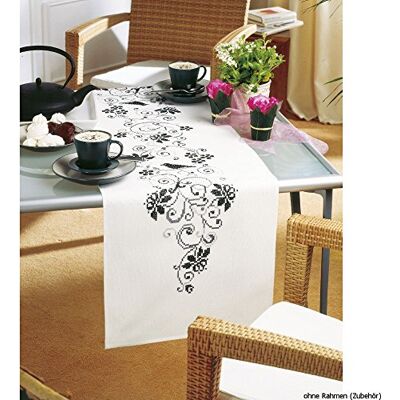 Vervaco Stickpackung Tischläufer Sticken Set Erwachsene Vorgedruckt Blumen Stickläufer zum Selbersticken Vorgezeichnet Decke Sticken Stickpackung Plattstich 38 x 142 cm Kreatives Geschenk Vervaco Stickpackung Tischläufer Sticken Set Erwachsene Vorgedruckt Blumen Stickläufer zum Selbersticken Vorgezeichnet Decke Sticken Stickpackung Plattstich 38 x 142 cm Kreatives Geschenk