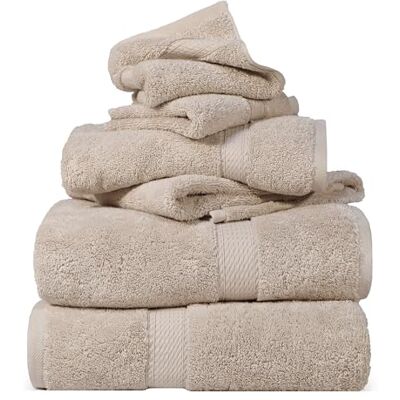 Superior 900 Madison TS Handtuch-Set, Baumwolle, Stein, 6 Piece Towel Superior 900 Madison TS Handtuch-Set, Baumwolle, Stein, 6 Piece Towel