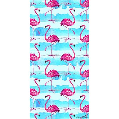Miracle Home . Microfiber Beach Towel Flamingos, 100% Poliéster, 75 X 145 cm. 11804 Miracle Home . Microfiber Beach Towel Flamingos, 100% Poliéster, 75 X 145 cm. 11804