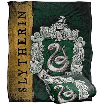 LOGOVISION HARRY POTTER Silky Touch Kuscheldecke, Optimalweich, 152 x 127 cm, Grün LOGOVISION HARRY POTTER Silky Touch Kuscheldecke, Optimalweich, 152 x 127 cm, Grün