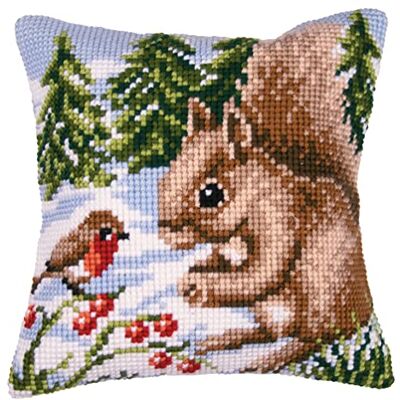 Vervaco Kreuzstich Stickpackungen Kissen Front zum Selbersticken mit Stickbild auf 100% Baumwoll Stoff und Stickgarn, Stickvorlagen 40 x 40 cm mit Anleitung, Kaninchen Vervaco Kreuzstich Stickpackungen Kissen Front zum Selbersticken mit Stickbild auf 100% Baumwoll Stoff und Stickgarn, Stickvorlagen 40 x 40 cm mit Anleitung, Kaninchen