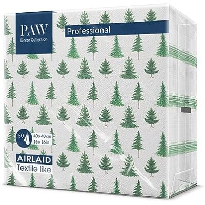 PAW Decor Collection PAW Airlaid Servietten (40 x 40 cm) I 50 Stück I Perfekt für Weihnachten, Winter, Feiertage I Heiligabend Winterzeit Tischdekoration I Airlaid-Servietten Stoffähnlich Nadelwald I Conifer Forest PAW Decor Collection PAW Airlaid Servietten (40 x 40 cm) I 50 Stück I Perfekt für Weihnachten, Winter, Feiertage I Heiligabend Winterzeit Tischdekoration I Airlaid-Servietten Stoffähnlich Nadelwald I Conifer Forest