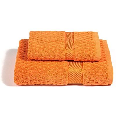 Caleffi 2-teiliges Handtuchset 100% Baumwolle Frottee – 1 Handtuch 50x100 cm + 1 Gästetuch 40x60 cm, Weich & Saugfähig Caleffi 2-teiliges Handtuchset 100% Baumwolle Frottee – 1 Handtuch 50x100 cm + 1 Gästetuch 40x60 cm, Weich & Saugfähig