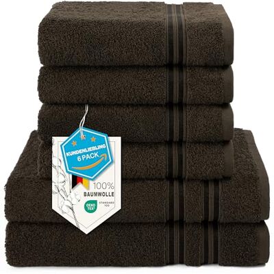 HAMMETEX Handtuch Set - 6-teiliges Baumwolle Luxus Badezimmerhandtücher HAMMETEX Handtuch Set - 6-teiliges Baumwolle Luxus Badezimmerhandtücher