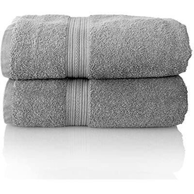 Glart Premium Frottier Handtuch Set, Frotteeserie in 6 Farben und 5 Größen, Farbe: PLATINGRAU, 2X Saunatücher 70x200 cm Glart Premium Frottier Handtuch Set, Frotteeserie in 6 Farben und 5 Größen, Farbe: PLATINGRAU, 2X Saunatücher 70x200 cm