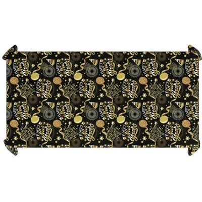 FIESTAS GUIRCA Happy New Year Tischdecke Schwarz und Gold (137x274 cm) Tischdekoration für Silvesterfeiern Ideal für Feiern und Festlichkeiten Schwarz, Gold FIESTAS GUIRCA Happy New Year Tischdecke Schwarz und Gold (137x274 cm) Tischdekoration für Silvesterfeiern Ideal für Feiern und Festlichkeiten Schwarz, Gold