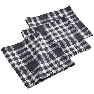 Douceur d'Intérieur Traditio Servietten, Baumwolle, Schwarz, 45 x 45 cm, 3-pack Douceur d'Intérieur Traditio Servietten, Baumwolle, Schwarz, 45 x 45 cm, 3-pack