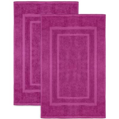 NatureMark 2er Pack Badvorleger Badematte Premium Qualität 100% Baumwolle 50 x 80 cm Duschvorleger Duschmatte Doppelpack Farbe: Pink NatureMark 2er Pack Badvorleger Badematte Premium Qualität 100% Baumwolle 50 x 80 cm Duschvorleger Duschmatte Doppelpack Farbe: Pink