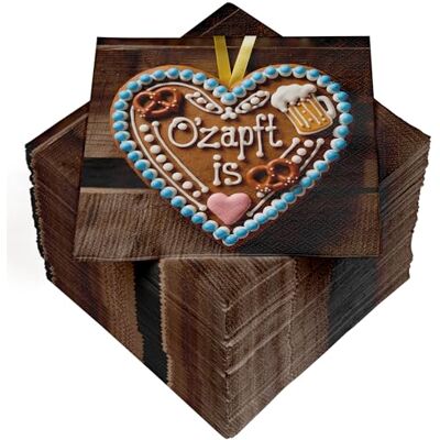 Heku 100 Servietten, 3-lagig, 33x33cm, O’zapft is I Saugstark und praktisch verpackt I Breite Auswahl I Ideal für Anlässe rund um’s Oktoberfest Heku 100 Servietten, 3-lagig, 33x33cm, O’zapft is I Saugstark und praktisch verpackt I Breite Auswahl I Ideal für Anlässe rund um’s Oktoberfest