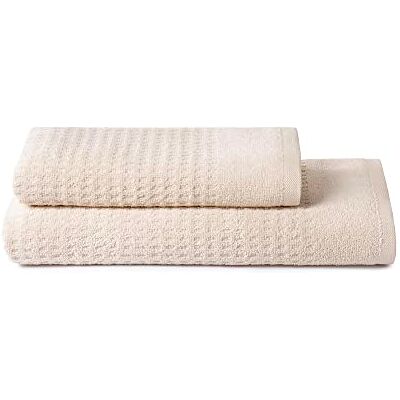 osama home Sweet Home Handtuch-Set 1+1 bestehend aus Gästehandtuch 40 x 50 cm + Gesichtshandtuch 50 x 100 cm, aus Reiner Zero-Twist-Baumwolle, Oeko-TEX-Zertifiziert Bleached Sand osama home Sweet Home Handtuch-Set 1+1 bestehend aus Gästehandtuch 40 x 50 cm + Gesichtshandtuch 50 x 100 cm, aus Reiner Zero-Twist-Baumwolle, Oeko-TEX-Zertifiziert Bleached Sand