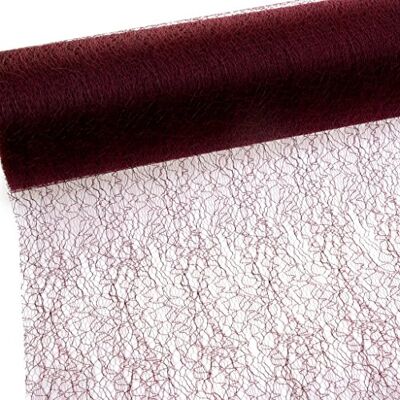 Deko AS GmbH Spiderweb Mesch Tischläufer Tischband 30cm Bordeaux Rolle 25m 67 011-R 300 Deko AS GmbH Spiderweb Mesch Tischläufer Tischband 30cm Bordeaux Rolle 25m 67 011-R 300