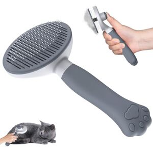 ZIVACATE - Haustierbürste - Ergonomischer Griff, Ein-Klick-Reinigung - Für Kurz- und Langhaarkatzen und Hunde ZIVACATE - Haustierbürste - Ergonomischer Griff, Ein-Klick-Reinigung - Für Kurz- und Langhaarkatzen und Hunde