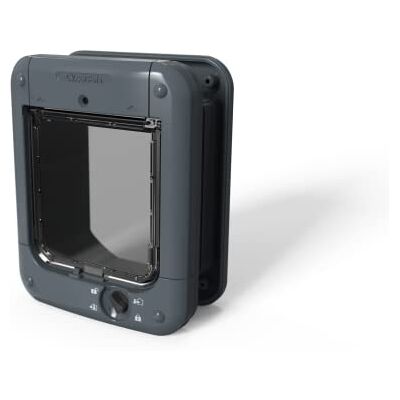 Cat Mate Mikrochip-gesteuerte Katzenklappe (360) Für Katzen und kleine Hunde, für bis zu 30 Haustiere, für Einfach-/Mehrfachverglasung, UPVC, Wände und Holz, grau Cat Mate Mikrochip-gesteuerte Katzenklappe (360) Für Katzen und kleine Hunde, für bis zu 30 Haustiere, für Einfach-/Mehrfachverglasung, UPVC, Wände und Holz, grau