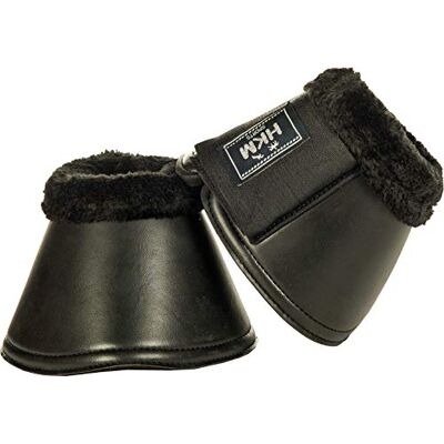 HKM 7542 Hufglocken Isa aus Lederimitat, Springglocken, Glittereffekt, schwarz S HKM 7542 Hufglocken Isa aus Lederimitat, Springglocken, Glittereffekt, schwarz S