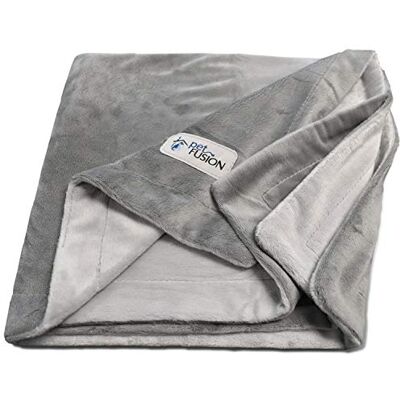 PetFusion Premium-Fleece-Hundedecke, Mikroplüsch-Katzendecke, ultraweich und gemütlich, zweifarbig, wendbar, maschinenwaschbar, Decke für Haustiere, Grau, Größe L (135 x 112 cm) PetFusion Premium-Fleece-Hundedecke, Mikroplüsch-Katzendecke, ultraweich und gemütlich, zweifarbig, wendbar, maschinenwaschbar, Decke für Haustiere, Grau, Größe L (135 x 112 cm)